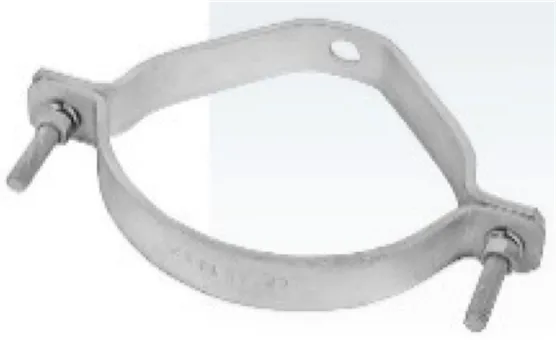 ABRAZADERA GALVANIZADA MODELO 2BS